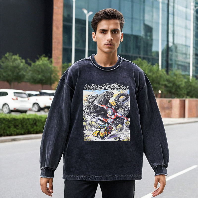 Mens Vintage Long Sleeve Shirt