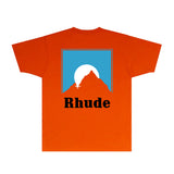 Rhude T Shirts Printed Trendy Pure Cotton