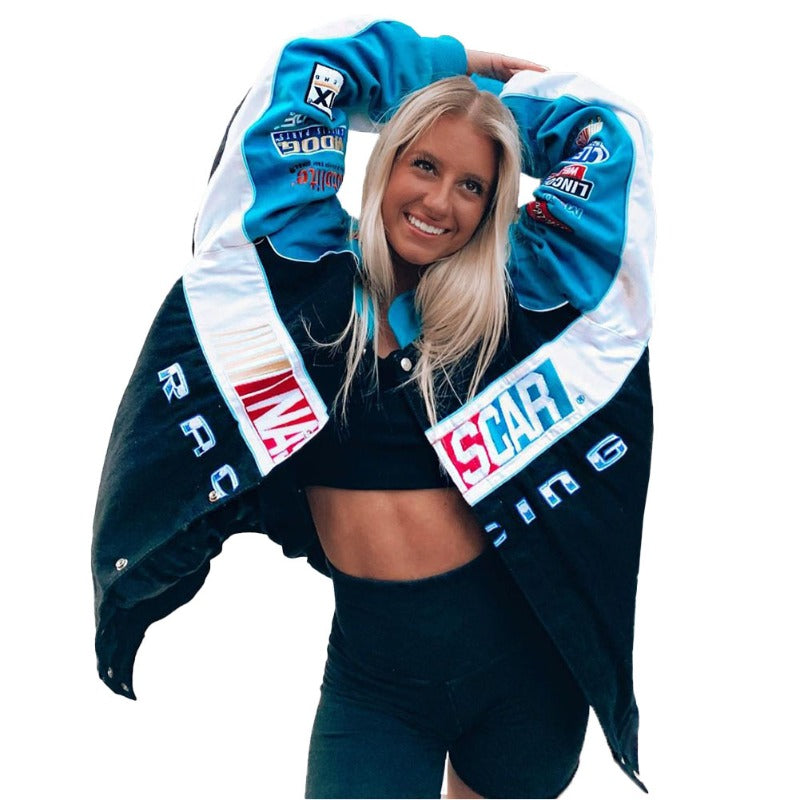 Women Jacket Sports Casual Loose Motorcycle