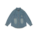 Unisex Shirt Vintage Splash Paint Distressed Loose