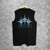 Amiri tank top bone crack star print