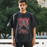 Mens Vintage T Shirt Summer Short Sleeve T-Shirt Men