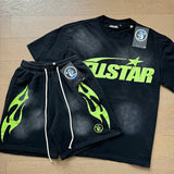 Hellstar T-Shirt And Shorts Two-Piece Set