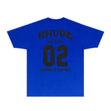 Rhude T Shirts Printed Trendy Pure Cotton