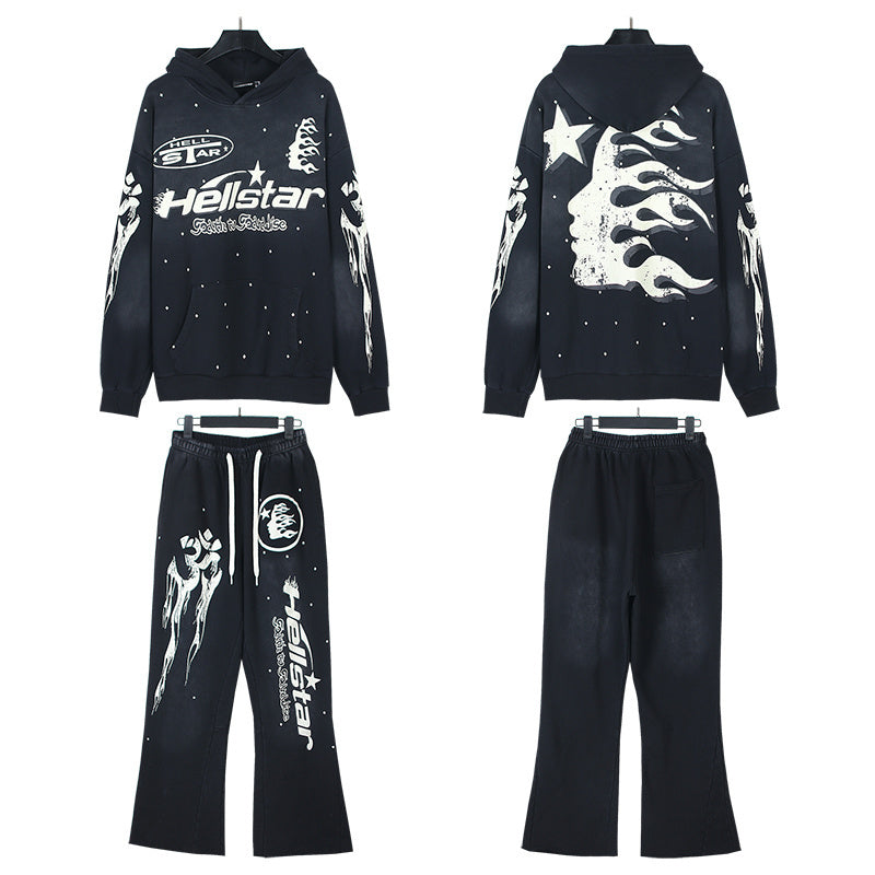Hellstar Hoodie And Pants Two-Piece Set