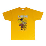 Rhude T Shirts Printed Trendy Pure Cotton
