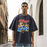 Men's Vintage T Shirt Short Sleeve T-Shirt Men's and Women's Half Sleeve