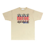 Rhude T Shirts Printed Trendy Pure Cotton