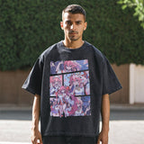 Men's Vintage T Shirt Short Sleeve T-Shirt Men's Cartoon Print