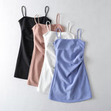 Women Dresses Pleated Dress Sexy Suspenders