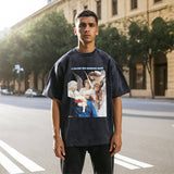 Mens Vintage T-Shirt Printed Short Sleeve T-Shirt