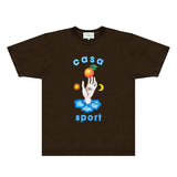 Casablanca T Shirts Fashion Print Street