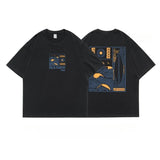 Men's and Women's  Oversized Cotton T-Shirt Hip Hop Street T-Shirt