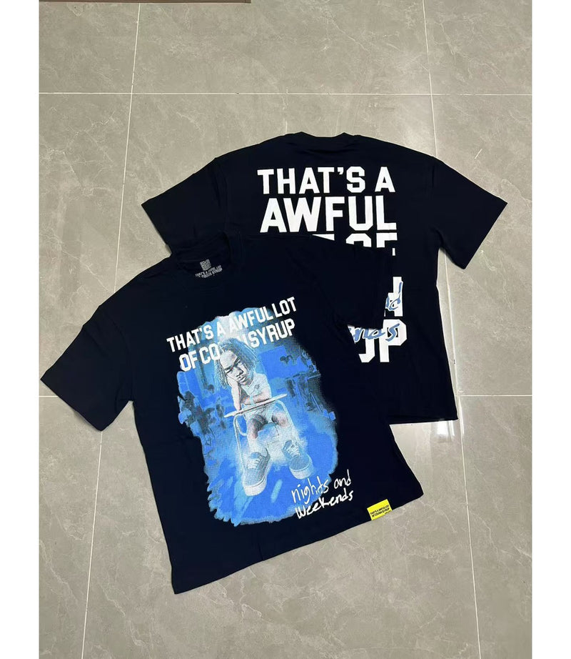 Cough Syrup T Shirts Direct Injection Hot Diamond Short Sleeves