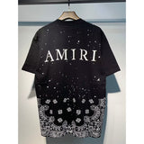 Amiri T Shirts Fashion Print Couple High Street