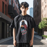 Mens Vintage T Shirt T Old Short Sleeve T-Shirt Men and Women