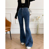 Women Jeans Slim Fit Bell-Bottom Pants