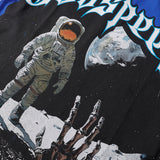 Godspeed T Shirts Astronaut Moon Landing Print Cotton Casual Short Sleeve Men and Women