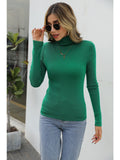 Women Work Business Casual Sweaters Wool Stretch Slim Knit Sweater