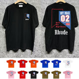 Rhude T Shirts Printed Trendy Pure Cotton