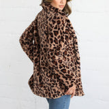 Women Fur Jacket Leopard Fur Coat