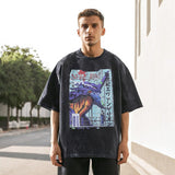 Mens Vintage T-Shirt Retro Printed T-Shirt Men
