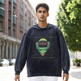 Mens Vintage Long Sleeve Shirt Long Sleeve T-Shirt Men's Loose