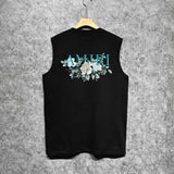 Amiri tank top camellia printing