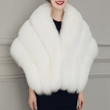 Women Fur Jacket Scarf Gown Talma