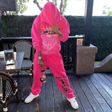 Sp5der Hoodie & Sweatpants 2 Piece Set Spider Web Sports