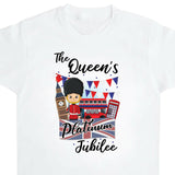 Inspired by Queen's Platinum Jubilee 2022 Elizabeth 70 Years T-shirt Pattern Cartoon Printed Short Sleeve T-shirt