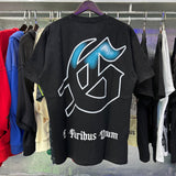 Godspeed T Shirts Falling Skull Print Cotton Casual Short Sleeve Men and Women