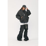 Unisex Coat Winter Cotton-Padded Coat Couple Fake Two Pieces