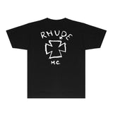 Rhude T Shirts Printed Trendy Pure Cotton