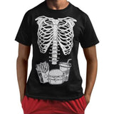 Skeleton Junk Food Ribcage Shirt Funny Halloween Costume