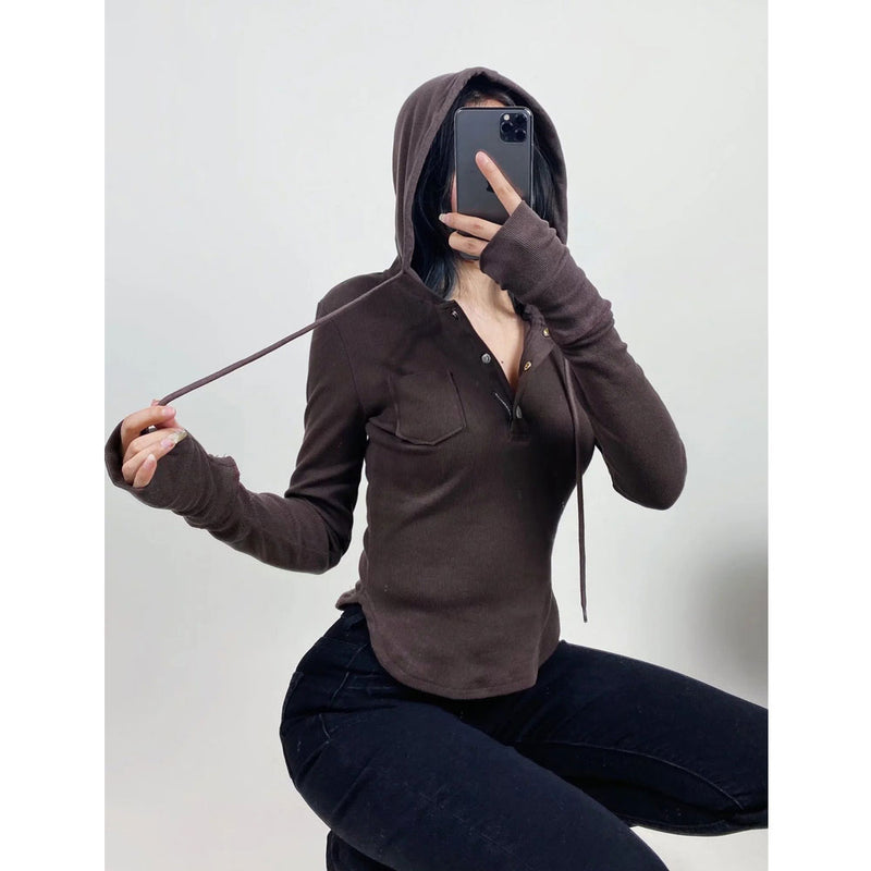 Women Hoodie Hot Girl Slim Fit Slimming