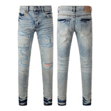 Purple Brand Jeans Pure Cotton High Street Trend #9093