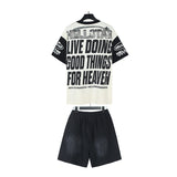 Hellstar T-Shirt And Shorts Two-Piece Set