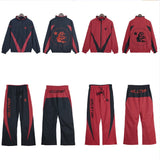 Hellstar Jackets & Sweatpants Flight Jacket Windbreaker Jacket Zip Sports Casual Trousers