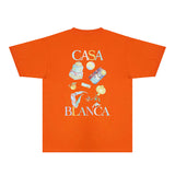 Casablanca T Shirts Fashion Print Street