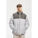 Unisex Coat Splicing Coat Loose Thick Winter