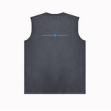 Amiri tank top small spider letter horizontal stripprinting