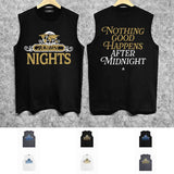 Amiri tank top earth letter printing