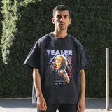 Mens Vintage T Shirt Retro Short Sleeve T-Shirt Men