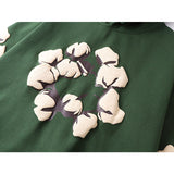 Denim Tears Hoodie Alphabet Foam Print Fleece Hoodie Sweater