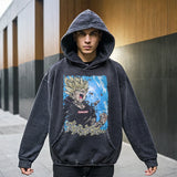 Mens Vintage Hooded Sweater for Men and Women