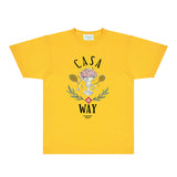 Casablanca T Shirts Fashion Print Street