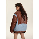 Unisex Coat S PU Leather Jacket Windproof Winter