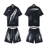 Hellstar T-Shirt And Shorts Two-Piece Set