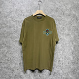 Amiri t shirts gray wolf cross printing short sleeve